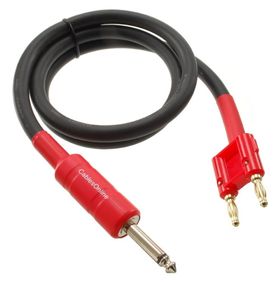 Dual Banana Plug to 1/4" TS Male Pro Audio 14awg Speaker Cable