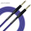 20ft 1/4" TS M/M Premium Plus Instrument Cable, Royal Blue Tweed Woven Jacket