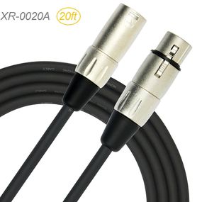 20ft Kirlin XLR 3-Pin Male to Female 20AWG/2C OFC Microphone Cable