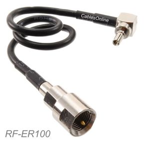8-inch FME Male to Right-Angle CRC9 Male 50-ohm RG174 Coax Antenna Cable