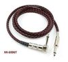 6ft 1/4" Mono Male to Right-Angle Male Woven Guitar/Bass Cable