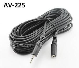25ft 3.5mm Stereo Audio Male to Female Extension Cable/Cord, CablesOnline