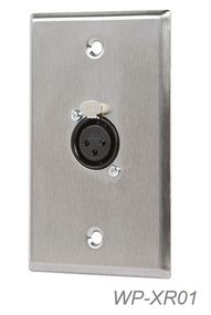 1-Port XLR Female 3-Pin High Quality Zinc Alloy Audio Wall Plate