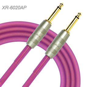 20ft Kirlin 1/4" Mono M/M Ultra Flex Guitar/Bass Amp Pro Audio Cable, Purple