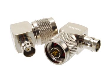 Right Angle N-Type  Male to BNC Female Adapter