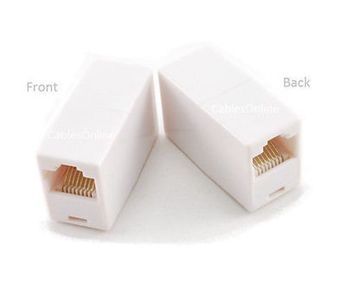 RJ45 8P8C Ethernet F/F Straight Thru Network Inline Coupler