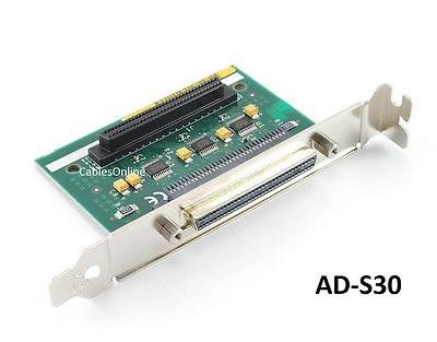 68-Pin SCSI Female Breakout Board - Compact Servo Drive Motor Control Module With Gold Pins