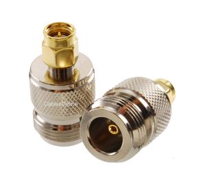 SMA Male Gold Plug to N Female Jack RF Adapter