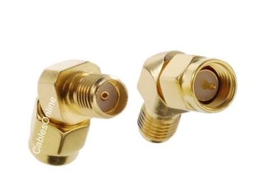 SMA Male to SMA Female 45-degree Adapter for FPV Goggles Antenna