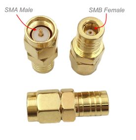 SMB Female to SMA Male 50 ohm impedance Coaxial RF Adapter