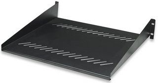 Universal Rackmount 2-Point Fixed Shelf, 2U, 400 mm, Intellinet 710336