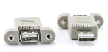 USB 2.0 A-Type Male to Female Port Saver Adapter