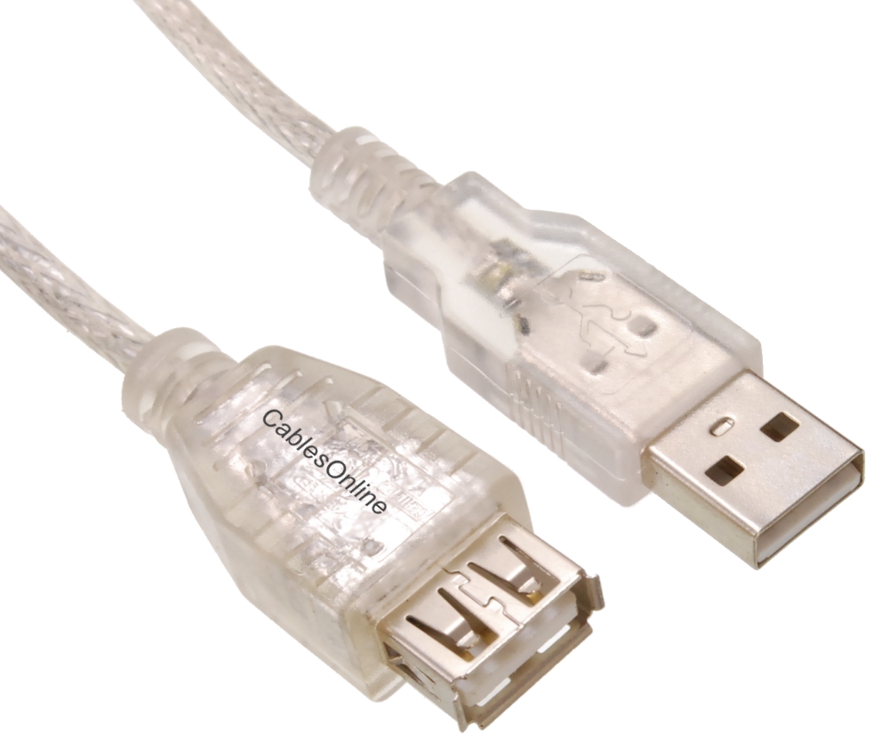 USB EXTENSION CABLES MALE TO FEMALE,