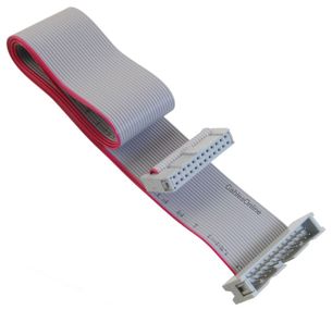 24-inches 24-Pin (2x12) 2.54mm-Pitch Male to Female IDC 24-Wire Flat Ribbon Extension Cable