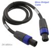 Mono-Bridged Neutrik Speakon 4-Pole Male to Male Cable, (1+/1+ and 2+/1-) Mono-Bridged Neutrik Speakon 4-Pole Male to Male Cable, (1+/1+ and 2+/1-)