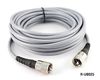 25ft RG-8/U Mini (RG8X) Coax UHF PL-259 Male/Male Grey Antenna Cable