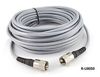 50ft RG-8/U Mini (RG8X) Coax UHF PL-259 Male/Male Grey Antenna Cable