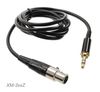 3ft TA3F 3-Pin Mini XLR Female to 3.5mm TRS Male Slim Plug Pro Lapel Mic Cable