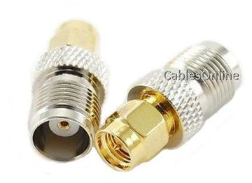 TNC Female to SMA Male 50-ohm Coaxial RF Adapter, CablesOnline RF-M152