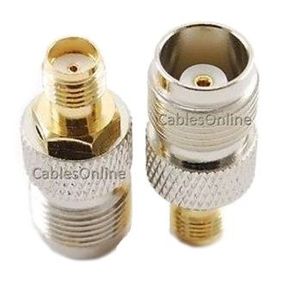 TNC Female to SMA Female 50-ohm Coaxial RF Adapter, CablesOnline RF-M151