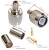 TNC Male Crimp/Solder Type 50ohm Connectors for RG8X, LMR240 Coax Wire