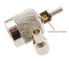 TNC Male Crimp Type w/ Solder-window RF Connector for RG316/RG174/LMR100 Coax