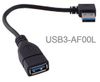 8in USB 3.0 A-Male Left-Angle to A-Female Short Extension Cable 8in USB 3.0 A-Male Left-Angle to A-Female Short Extension Cable