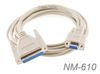 10ft DB9 Female to DB25 Female Serial Null Modem Cable