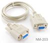 3ft DB9 Null Modem Female/Female RS232 Serial Cable