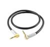 15ft Right-Angle to Right-Angle 3.5mm TRS Stereo Male to Male Pro Audio Cable