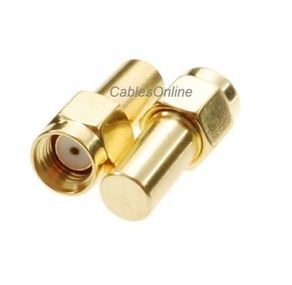 RP-SMA Male 50-Ohm Coaxial Termination Load, Brass Gold Plated 