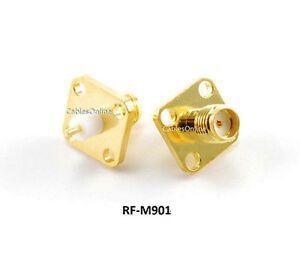 SMA Female Bulkhead Panel Mount Gold Connector RF Adapters
