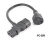12" Computer Monitor Extension w/ AC Power Liberator Cable C13/C14 to 5-15R