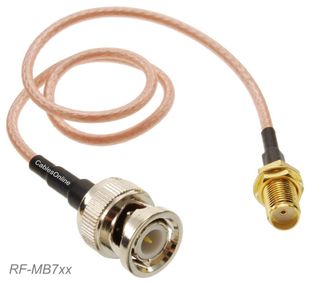SMA Bulkhead Female to BNC Male RG316 Cable