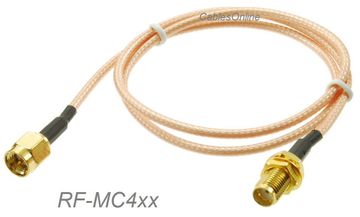 SMA Male to SMA Bulkhead Female RG316 Cable