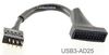 4" USB 3.0 20-Pin Motherboard Header Male to USB 2.0 8-Pin Male Adapter