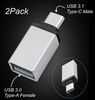 USB 3.1 Type-C Male to USB 3.0 Type-A Female OTG Adapters , Silver USB 3.1 Type-C Male to USB 3.0 Type-A Female OTG Adapters , Silver