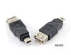USB 2.0 Mini-B 5-Pin Male to USB A Female Converter Adapter USB 2.0 Mini-B 5-Pin Male to USB A Female Converter Adapter