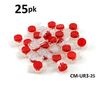 25-PACK Red 3-Wire IDC Connector, Splices 19-25 AWG Wire