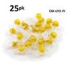 25-PACK Yellow 2-Wire IDC Connector, Splices 22-26 AWG Wire