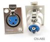 XLR 3-Pin Female Jack Panel Mount, Nickel Plated Connector XLR 3-Pin Female Jack Panel Mount, Nickel Plated Connector