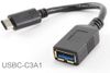 6-inch USB-3.1 Type-C Male to USB-3.1 Standard-A 9-Pin Female Adapter Cable