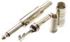 1/4" Mono TS 6.35mm Metal Solder-Type Male Connector w/ Spring Relief 1/4" Mono TS 6.35mm Metal Solder-Type Male Connector w/ Spring Relief