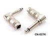 Kirlin 1/4" Mono TS Right Angle Instrument Audio Cable Male Connector Kirlin 1/4" Mono TS Right Angle Instrument Audio Cable Male Connector