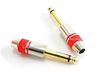 Quality 1/4 inch Mono TS Male Plug Gold/Silver Connector Quality 1/4 inch Mono TS Male Plug Gold/Silver Connector