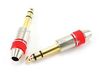 Quality 1/4 inch Stereo TRS Male Plug Gold/Silver Connector Quality 1/4 inch Stereo TRS Male Plug Gold/Silver Connector
