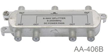 6-Way 2.5GHz high frequency F-Type Satellite SWM Splitter