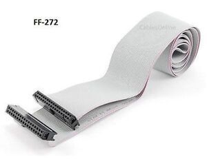 6ft 34-Pin IDC Female to Female Flat Ribbon Cable