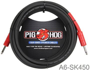 50ft 1/4" Male/Male Pig-Hog 8mm/OD 14-AWG wire Speaker Cable