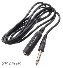 50ft 1/4" (6.3mm) Stereo TRS Male to Female Shielded Pro Audio Extension Cable